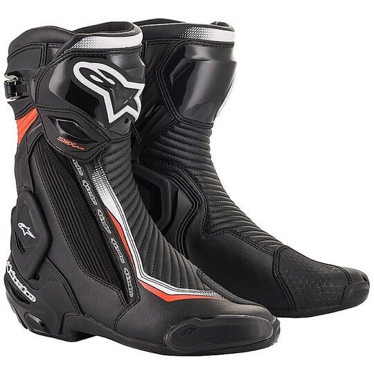 Stivali Moto Racing Alpinestars SMX PLUS v2 Nero Bianco Ross taglia 48