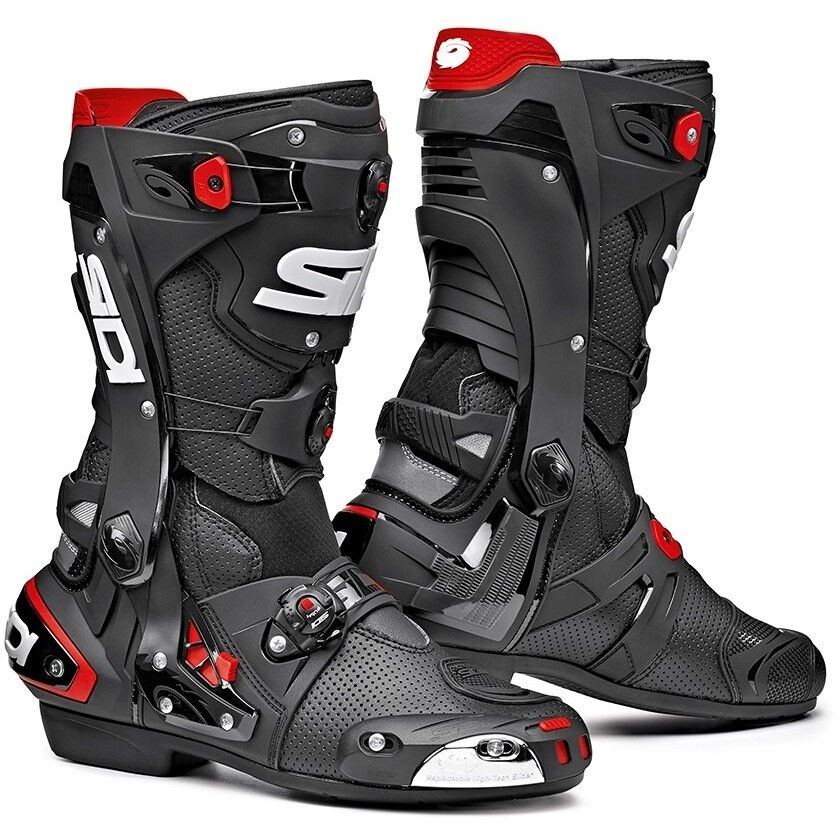 Stivali Moto Traforati Racing Pista Sidi REX AIR Nero taglia 42