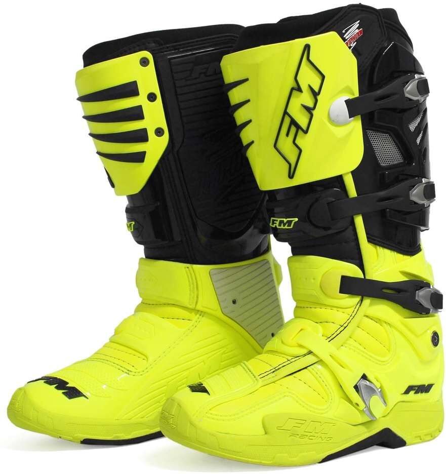 Stivali Noto Cross Enduro FM Racing TYPHOON 3 Nero Giallo Fl taglia 43