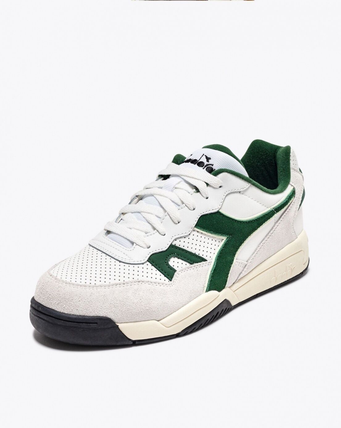 Diadora Scarpe Sneakers UOMO WINNER SL Bianco Verde T2 Lifestyle