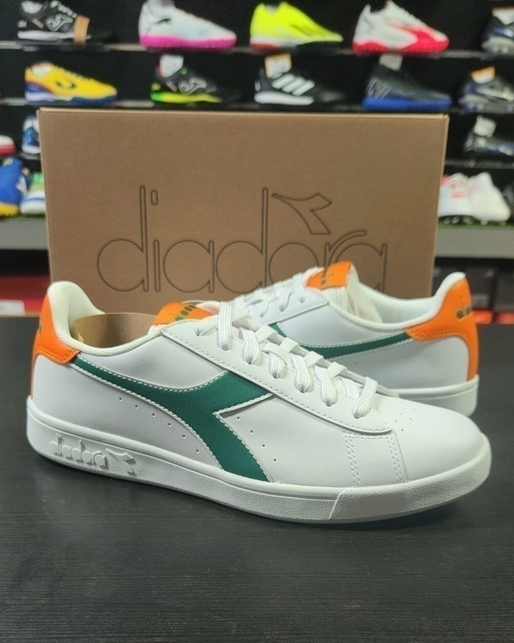 Diadora Scarpe Sneakers UOMO Torneo Bianco Arancio