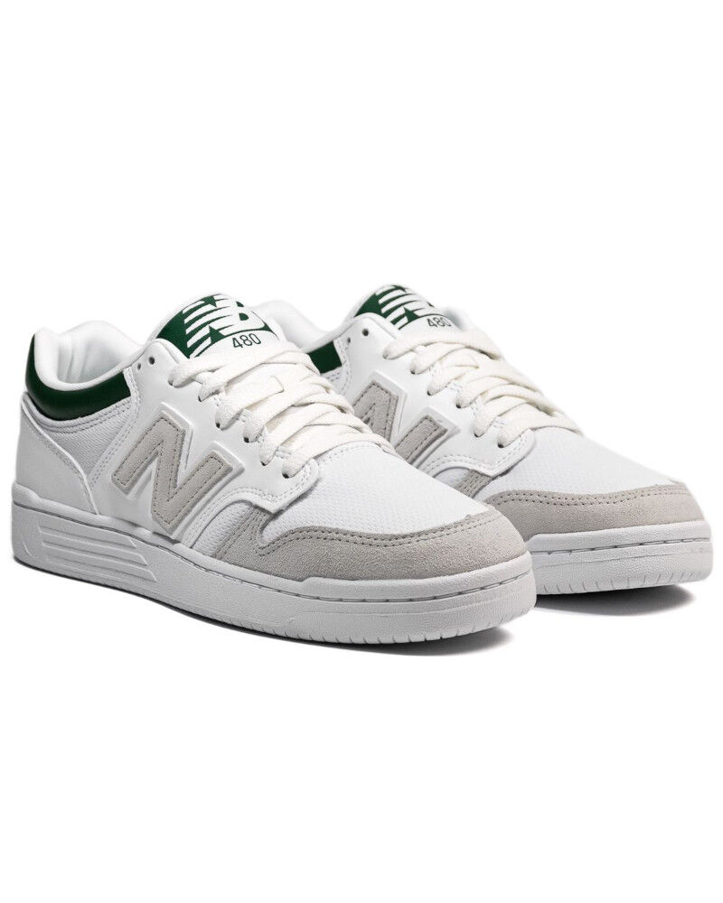 New Balance Scarpe Sneakers Unisex 480 LKD Bianco Verde Lifestyle