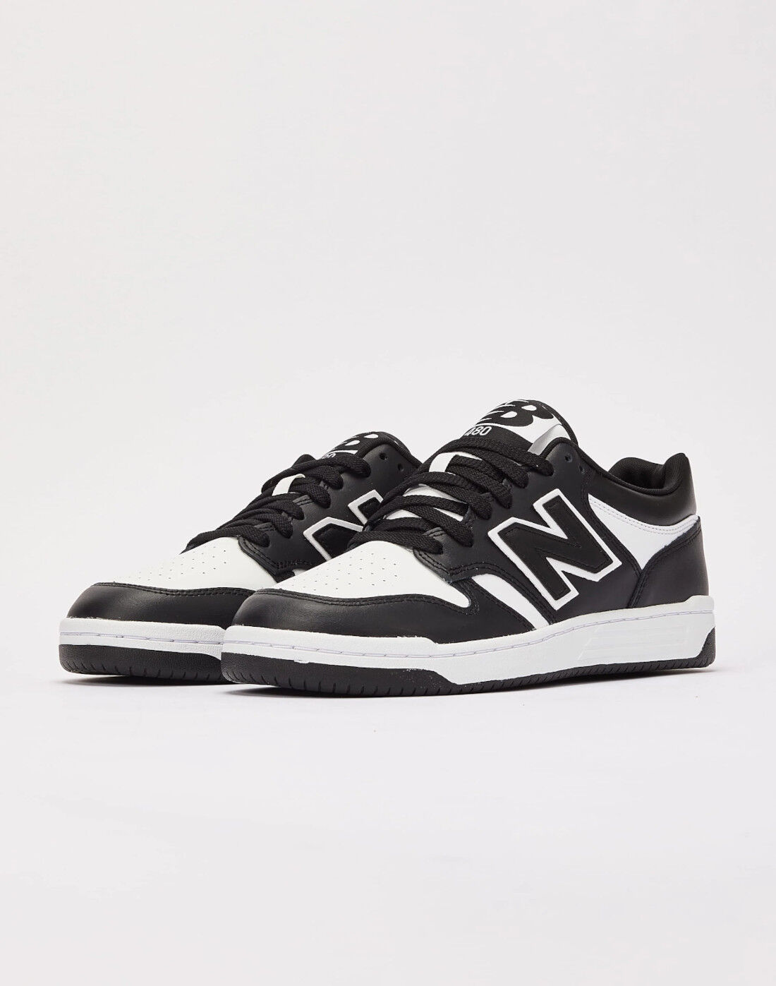 New Balance Scarpe Sneakers Unisex BB480 Bianco Nero Lifestyle