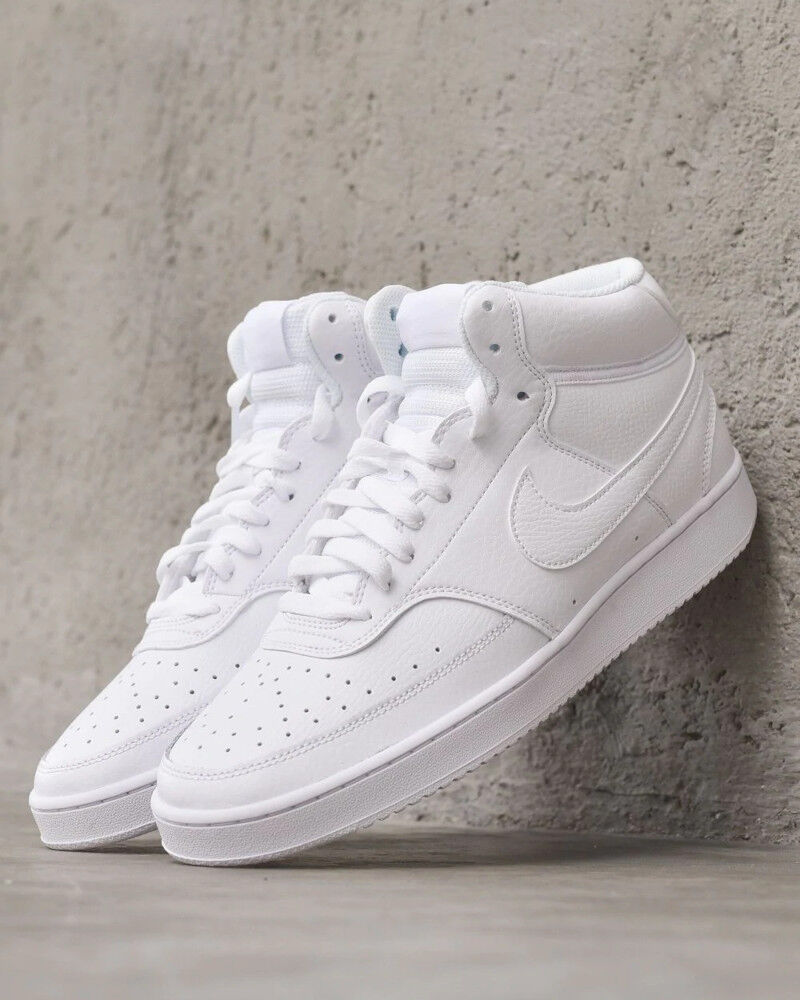 Nike Scarpe Sneakers UOMO Court Vision Mid UOMO Bianco