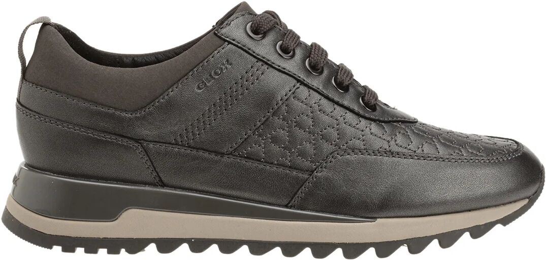 Geox Sneakers Tabelya in pelle metallizzata grigio