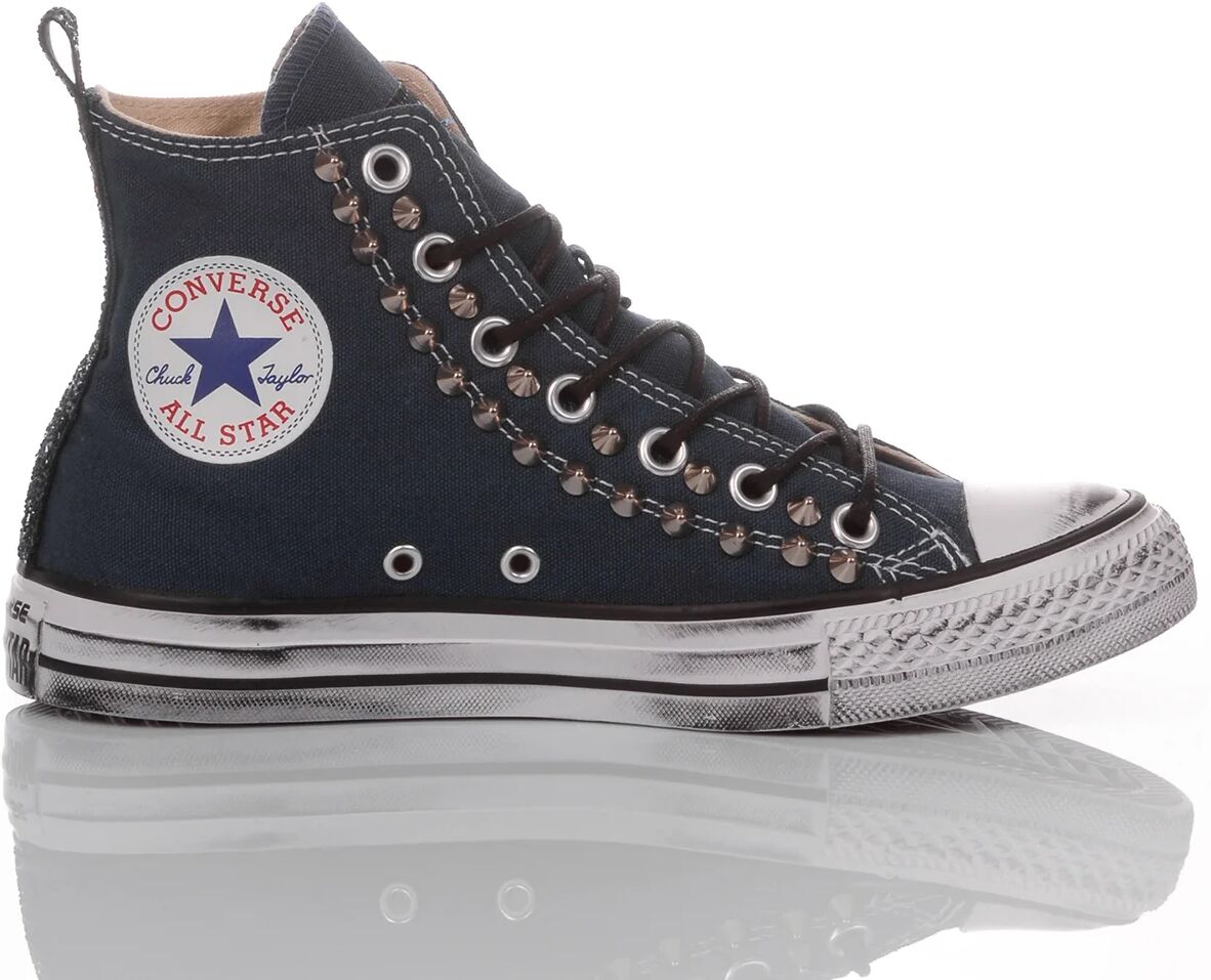 Mimanera CONVERSE ALL STAR Sneakers in tela con lacci elasticizzati e borchie blu