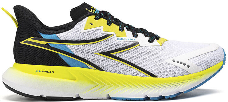 Diadora Mythos Blushield Volo 4 - scarpe running neutre - uomo White/Yellow 7 UK