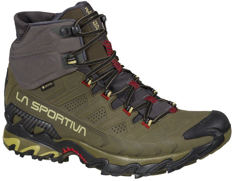 La Sportiva Ultra Raptor Mid Leather GTX - scarpe da trekking - uomo Green/Grey/Red 41 EU