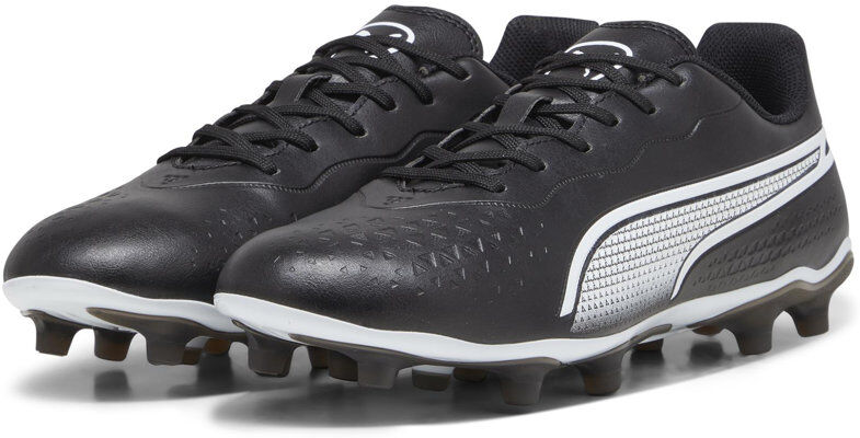 Puma King Match FG/AG - scarpe da calcio per terreni compatti/duri - uomo Black/White 10 UK