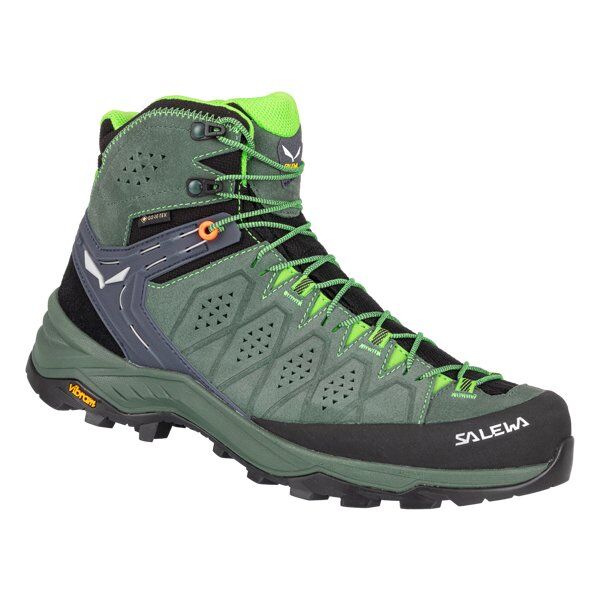 Salewa Ms Alp Trainer 2 Mid GTX - scarponi trekking - uomo Green/Black 8,5 UK