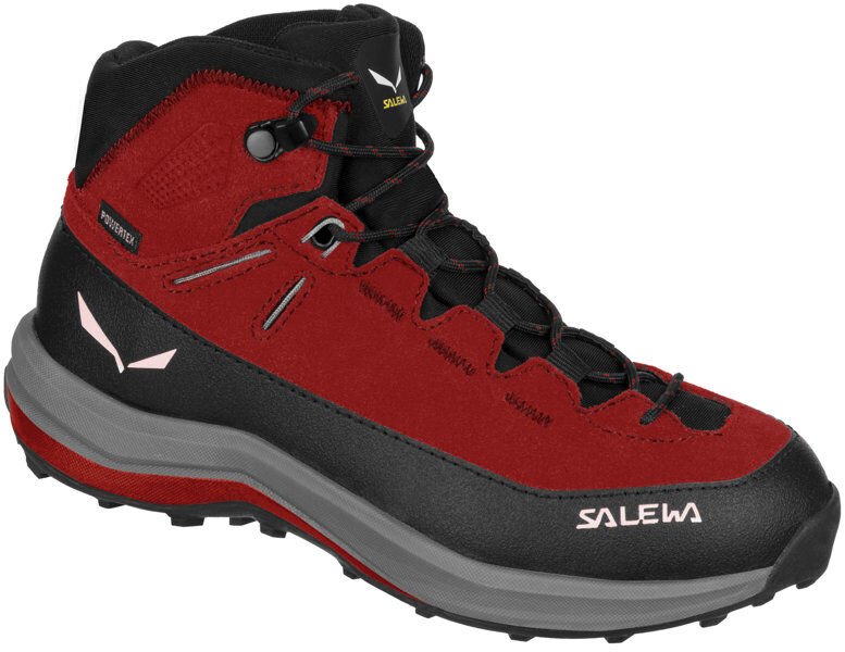 Salewa Mtn Trainer 2 Mid Ptx Book - scarpe trekking - bambino Red/Black 38 UK