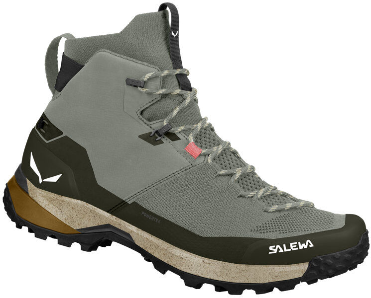 Salewa Puez Knit Mid Ptx M - scarpe trekking - uomo Green/Black 10,5 UK