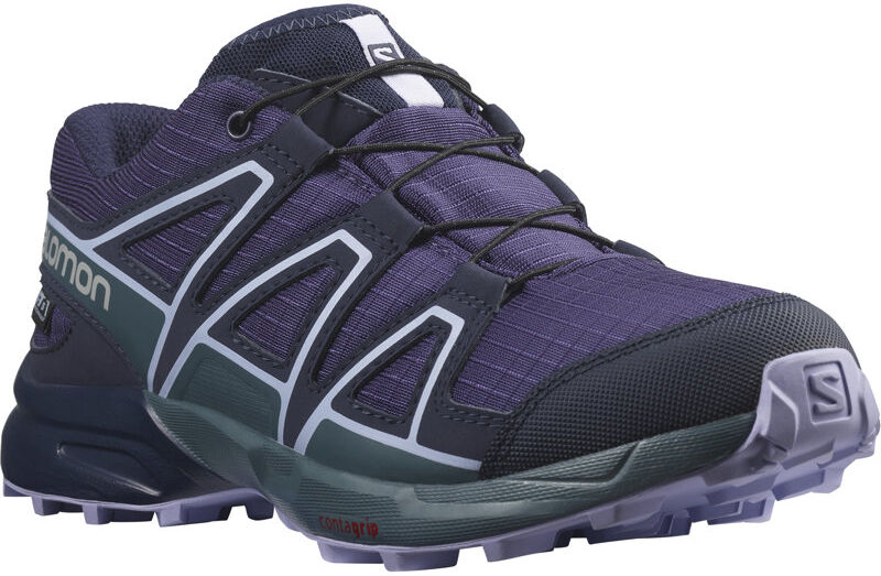 Salomon Speedcross Clima™ Waterproof - scarpe trail running - ragazze Grape/Mallard Blue/Lavender 35