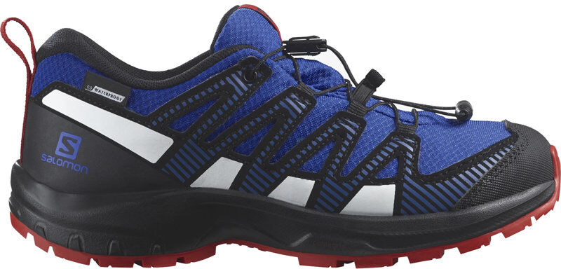 Salomon XA PRO V8 CSWP J - scarpa trail running - bambino Blue/Black 40 EU