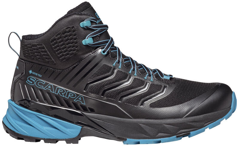 Scarpa Rush Mid GTX M - trekking - uomo Black/Light Blue 41,5 EU