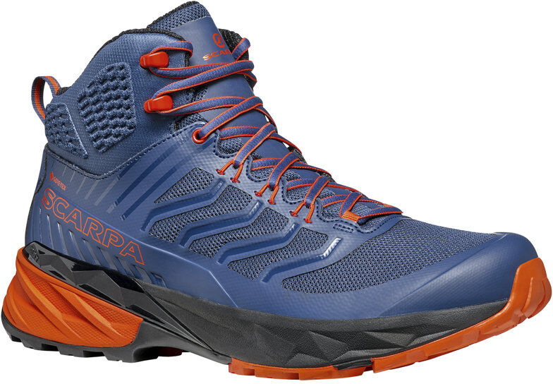 Scarpa Rush Mid GTX M - trekking - uomo Blue/Orange 42,5 EU