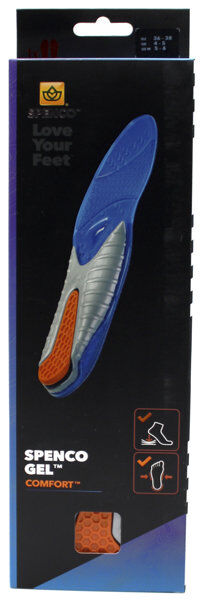 Spenco Gel Comfort - solette scarpe Blue/Grey/Orange 42/44