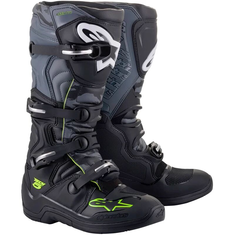 ALPINESTARS - Stivali Tech 5 Nero / Gray / Fluorescent Giallo 10 (EU 44.5)