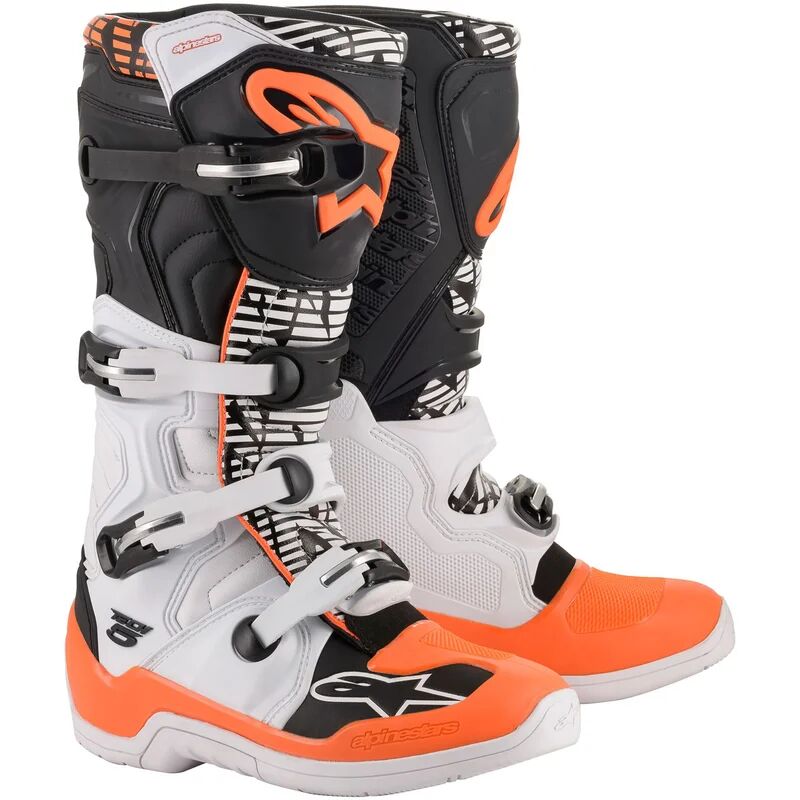 ALPINESTARS - Stivali Tech 5 Bianco / Nero / Orange Fluo Nero,Arancione,Bianco 14 (EU 49.5)