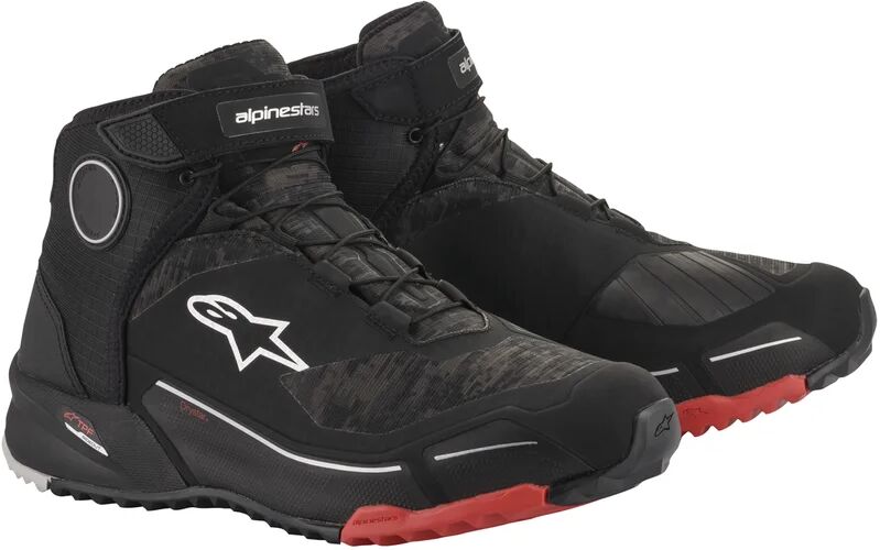 ALPINESTARS - Stivali CR-X Drystar Nero / Camo Rosso Nero,Rosso 8 (EU 40.5)