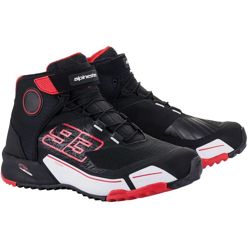 ALPINESTARS - Stivali MM93 CR-X Drystar Nero / Rosso / Bianco Nero,Rosso,Bianco,Marc Marquez 10 (EU 43)