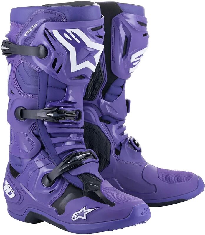 ALPINESTARS - Stivali Tech 10 Ultraviolet / Nero Nero,Viola 10 (EU 44.5)