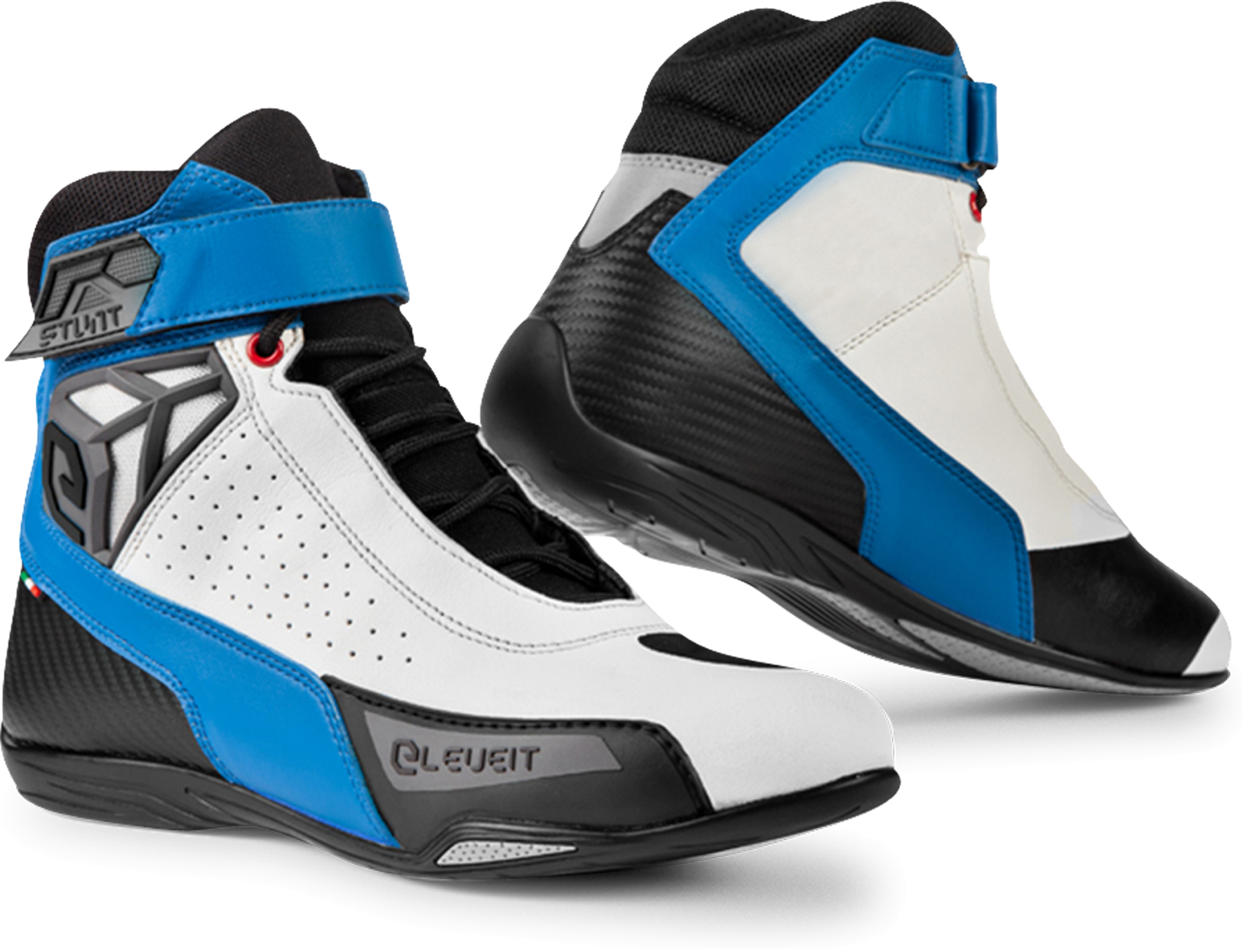 Eleveit Scarpe Moto  Stunt Air Bianco-Blu