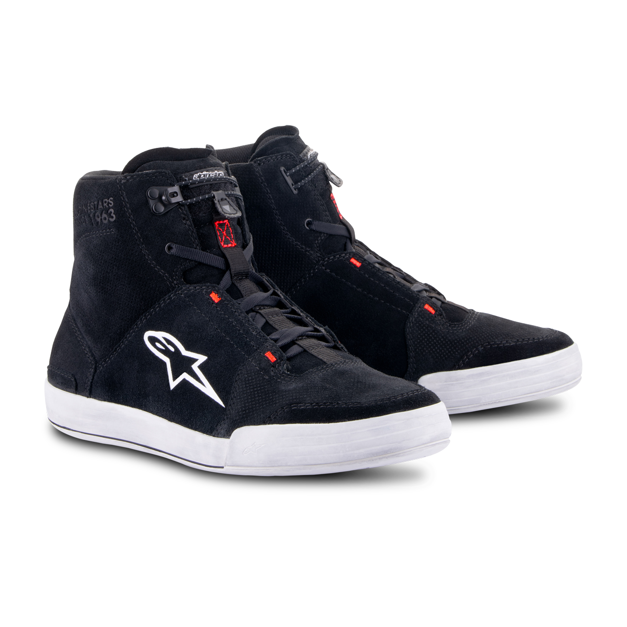 Alpinestars Scarpe Moto  Chrome Nero-Grigio-Rosso