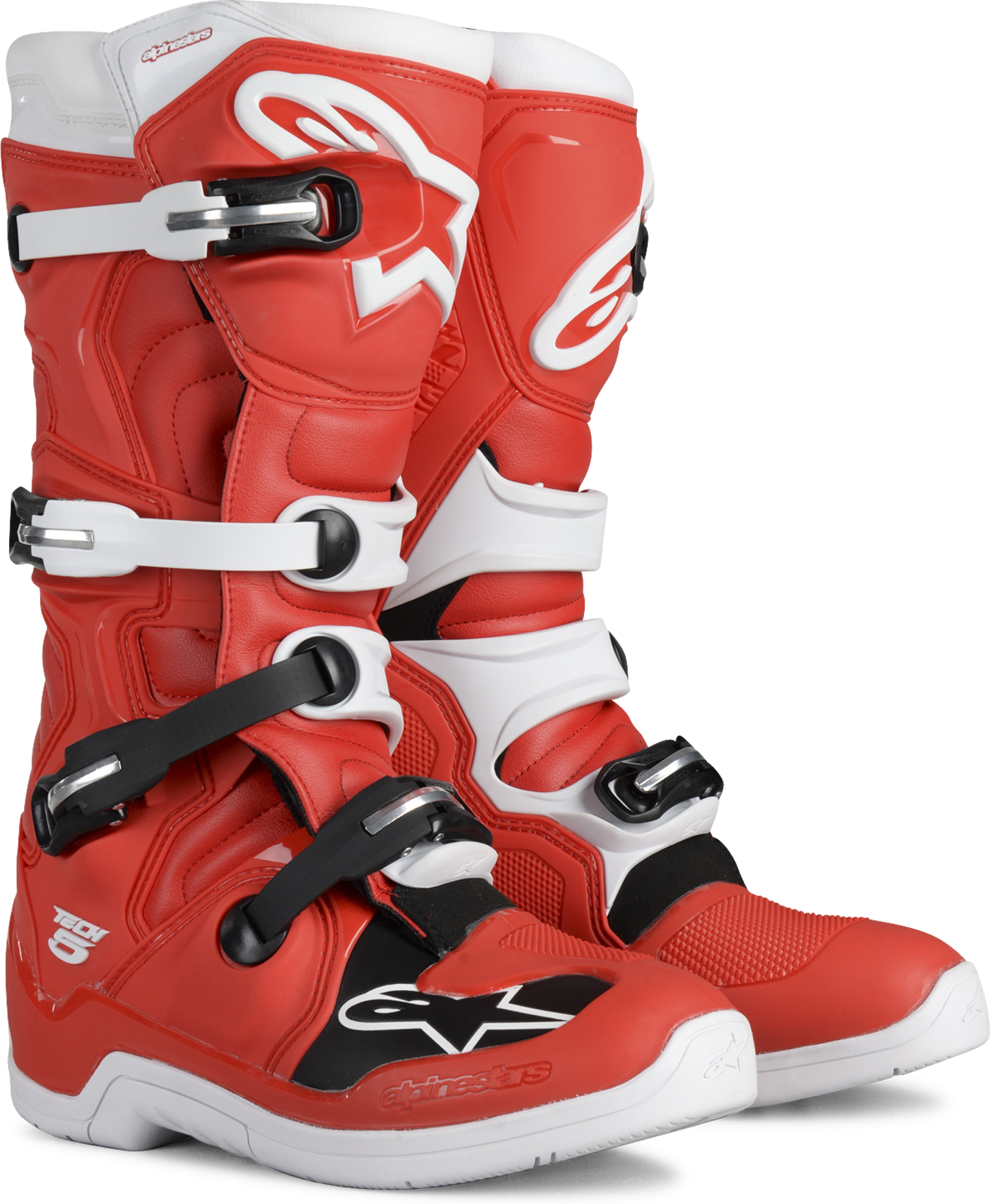 Alpinestars Stivali Cross  Tech 5 Rosso-Bianco