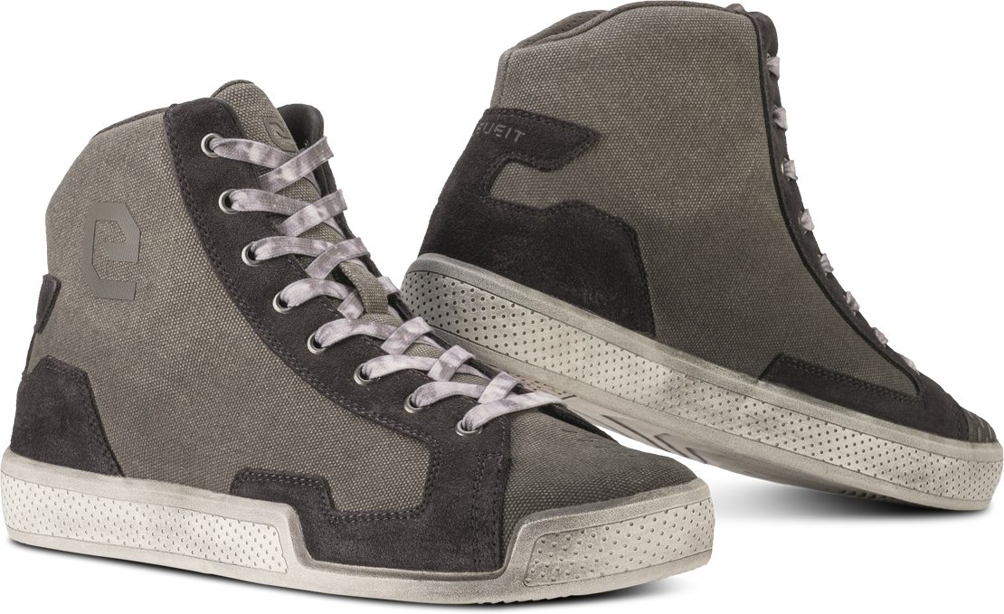 Eleveit Scarpe Moto  Antibes Air Canvas Grigie