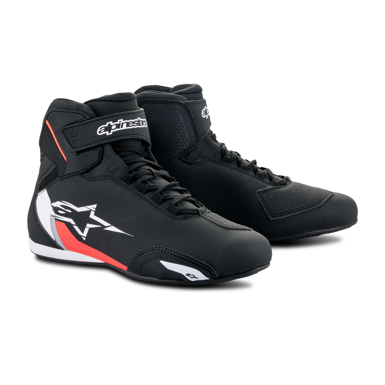 Alpinestars Scarpe Moto  Sektor Nero-Bianco-Rosso