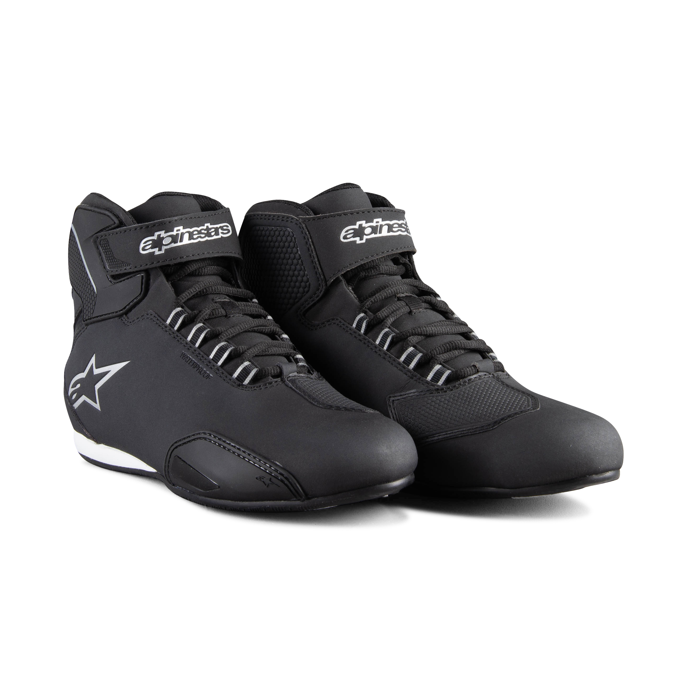 Alpinestars Scarpe Moto  Stella Sector Waterproof Nero-Argento