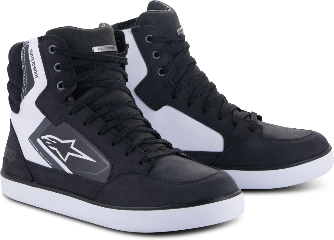 Alpinestars Scarpe Moto  J-6 Waterproof Nero-Bianco-Grigio Freddo