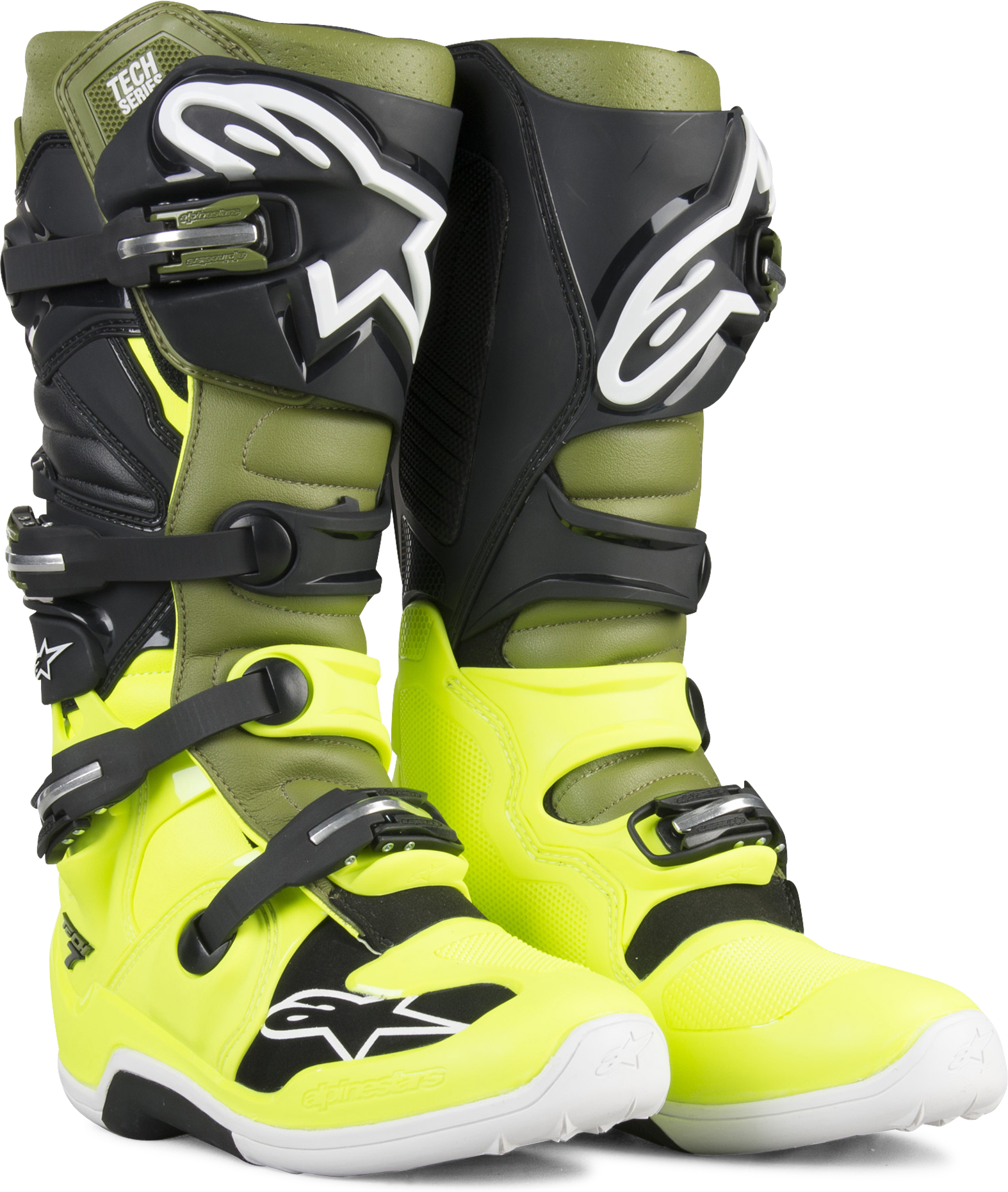 Alpinestars Stivali Cross  Tech 7 Giallo Fluo-Verde-Nero