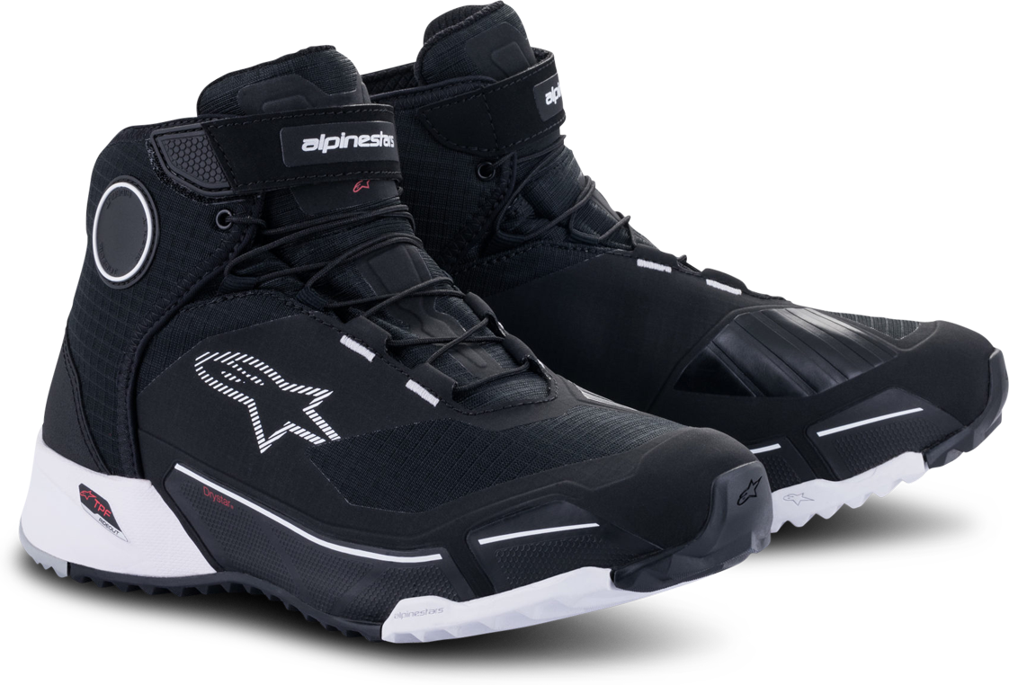 Alpinestars Scarpe Moto  CR-X Drystar Riding Nero-Bianco