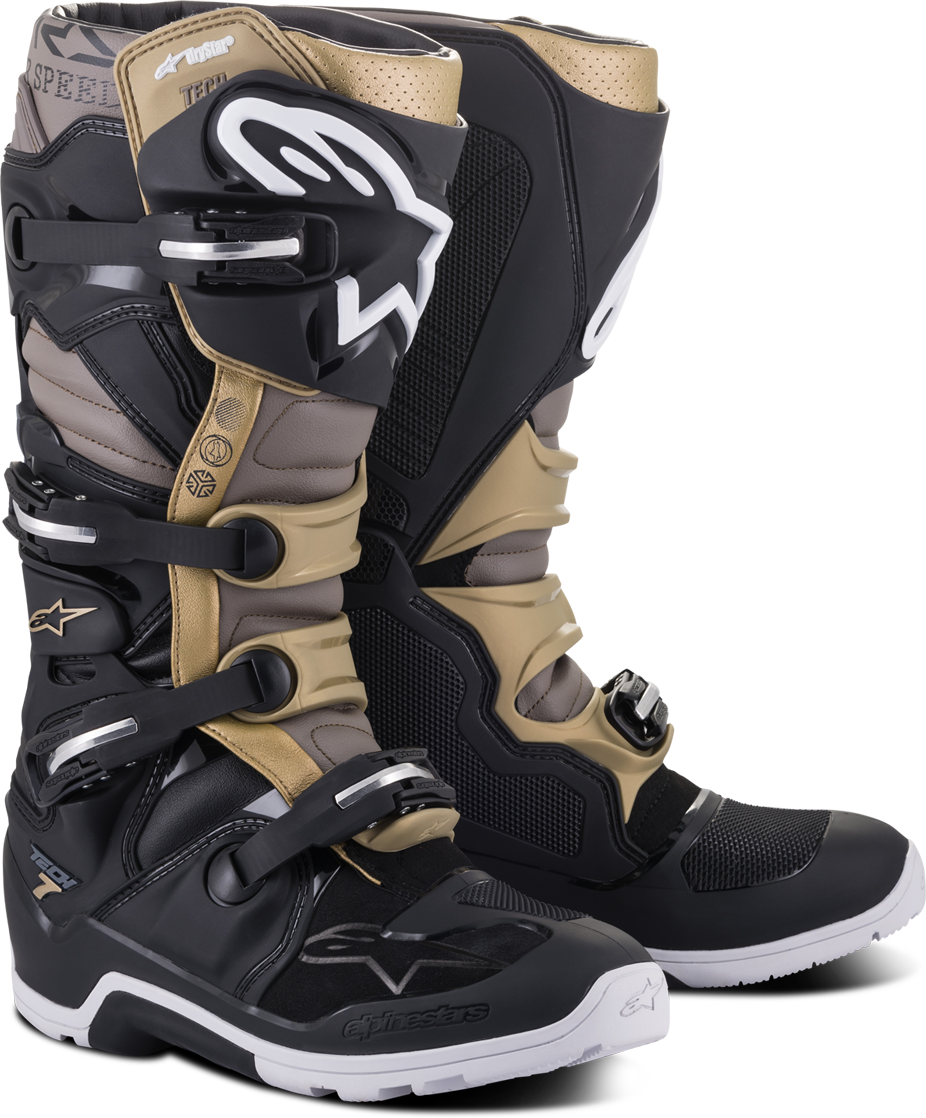 Alpinestars Stivali Cross  Tech 7 Enduro Drystar Nero-Grigio-Oro