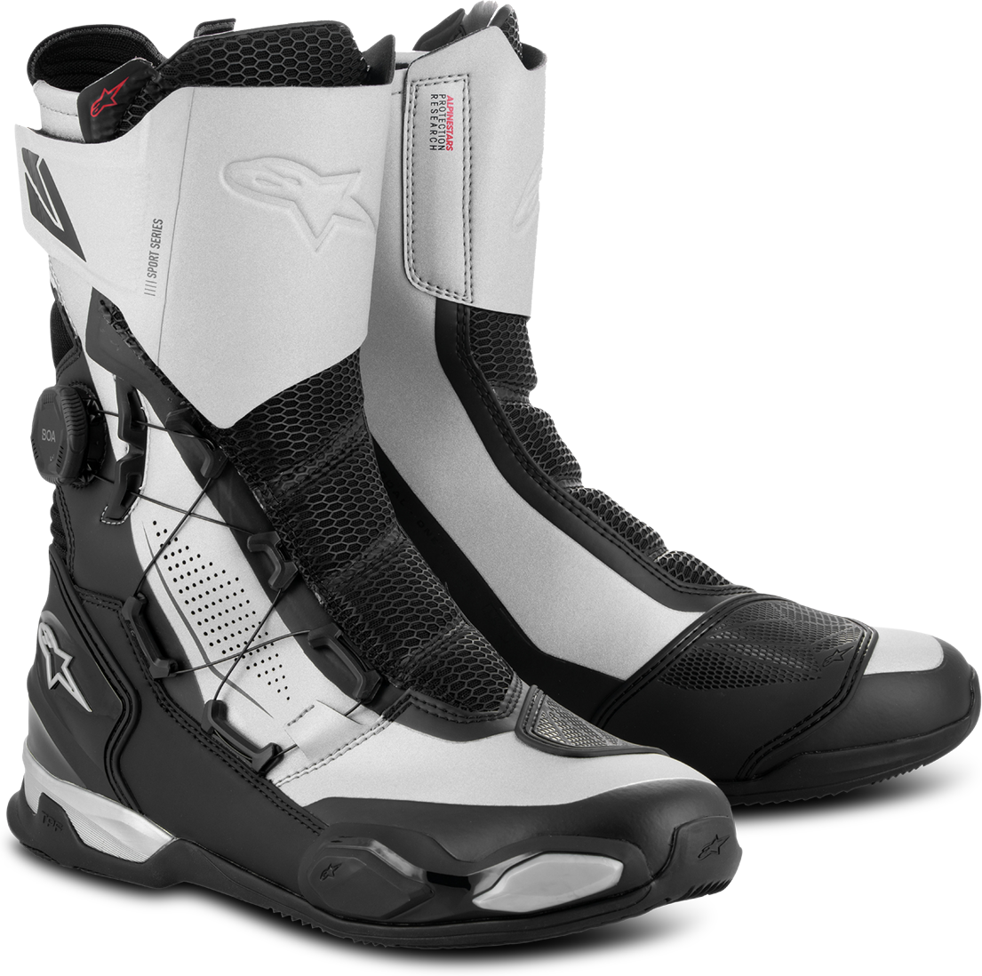 Alpinestars Stivali Moto  Sp-X Boa Nero-Argento