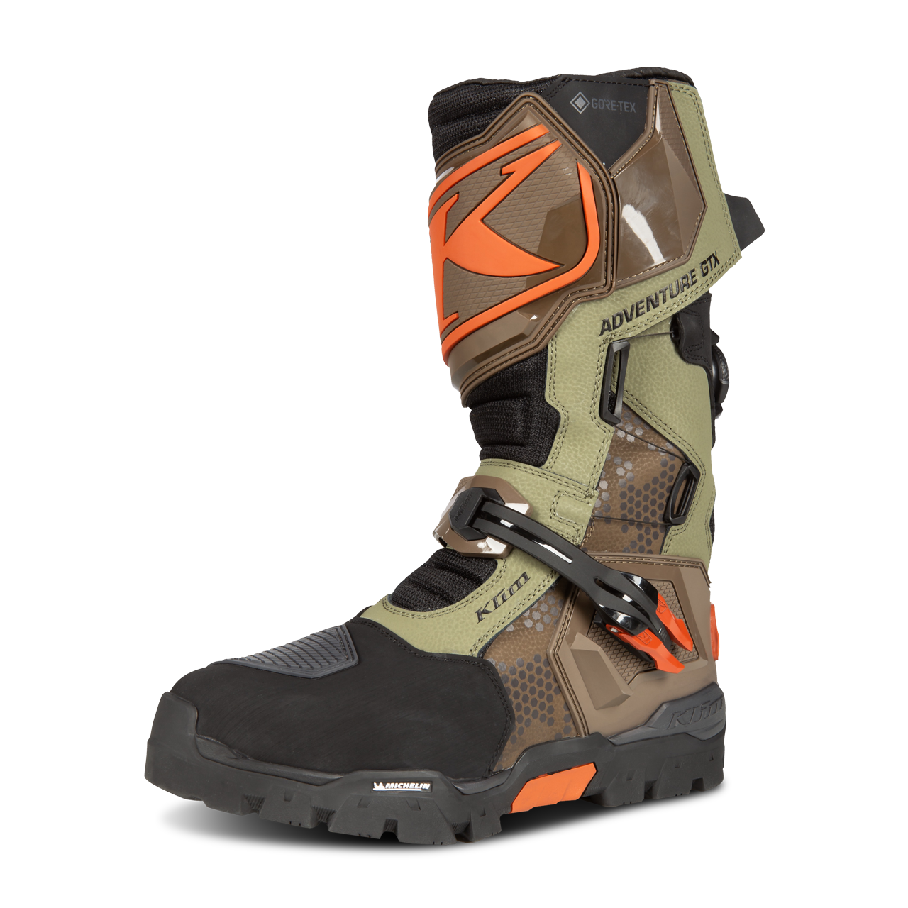 KLIM Stivali Moto  Adventure GTX Burnt Olive-Potter's Clay