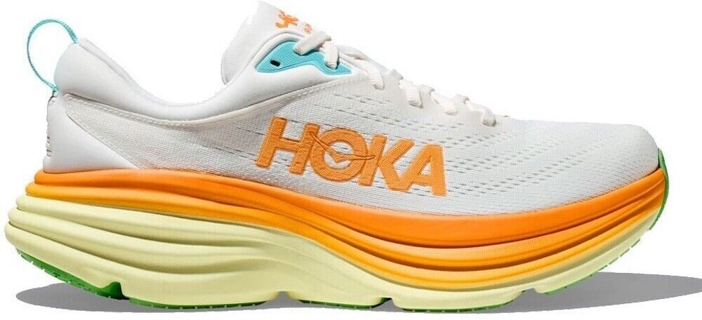 Hoka One One Bondi 8 - Scarpe da running - Uomo - 41 1/3;42;42 2/3;43 1/3;44;44 2/3;45 1/3;46;48 - Bianco