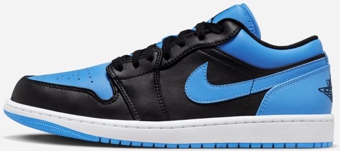 Nike Scarpe Air Jordan 1 Low Nero e Blu Uomo 553558-041 11.5