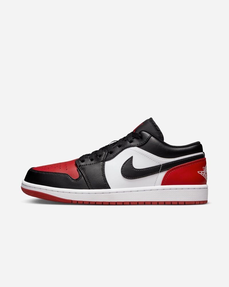 Nike Scarpe Air Jordan 1 Low Bianco/Nero/Rosso Uomo 553558-161 11.5