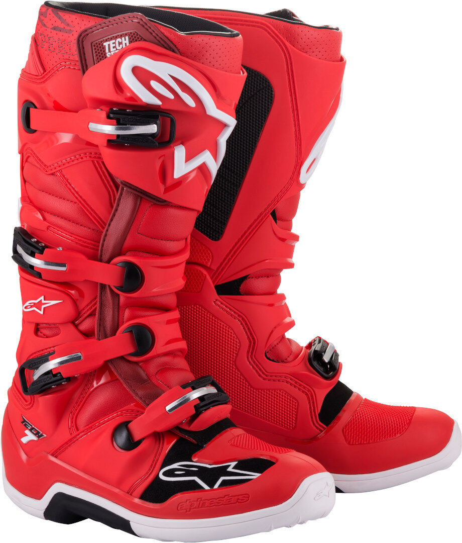 Alpinestars Tech 7 Stivali motocross Rosso 45 46