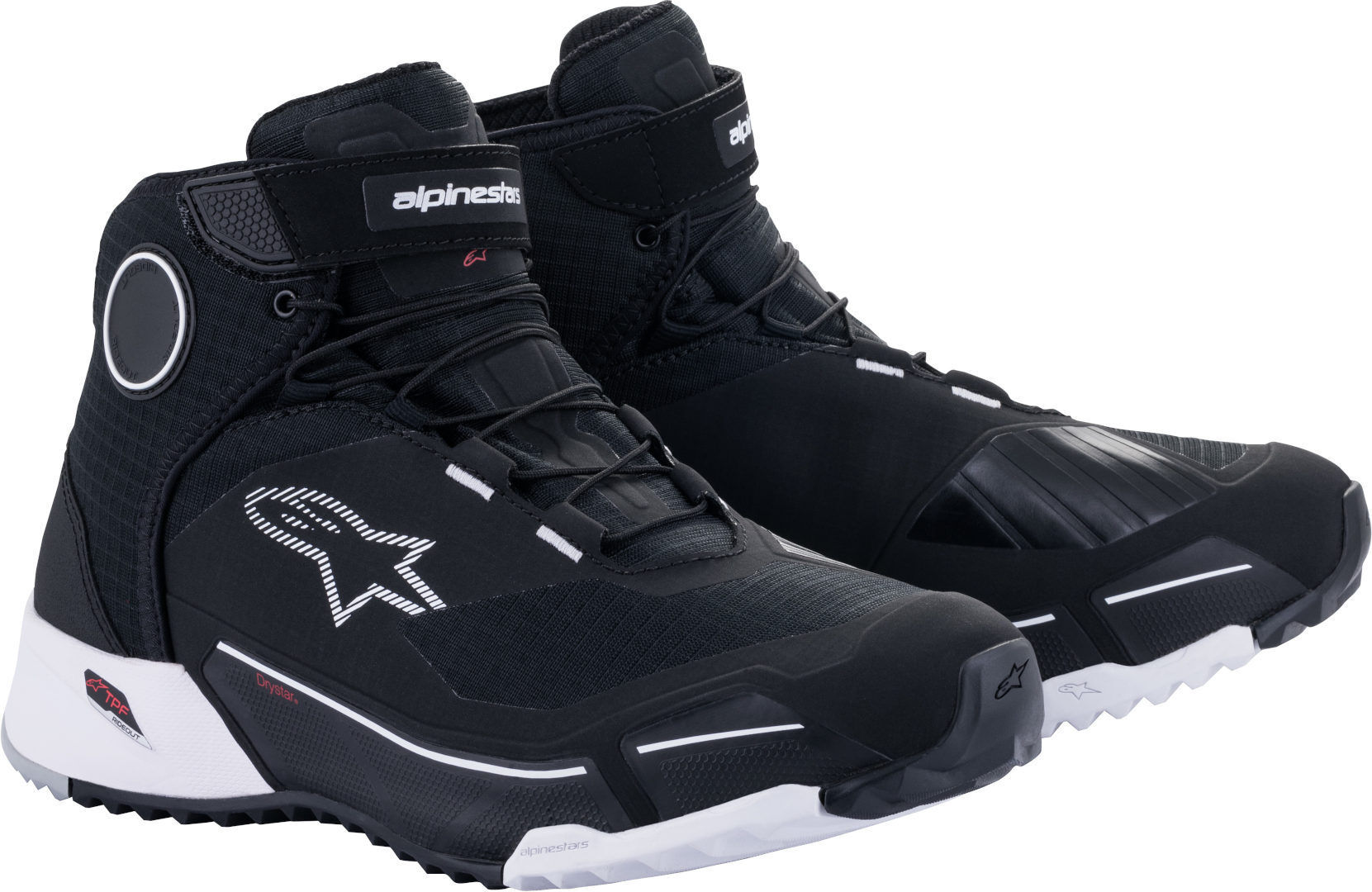 Alpinestars CR-X Drystar Scarpe motociclistiche Nero Bianco 40