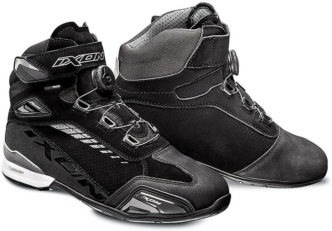 Ixon Bull Vented Scarpe da moto Nero Grigio 39