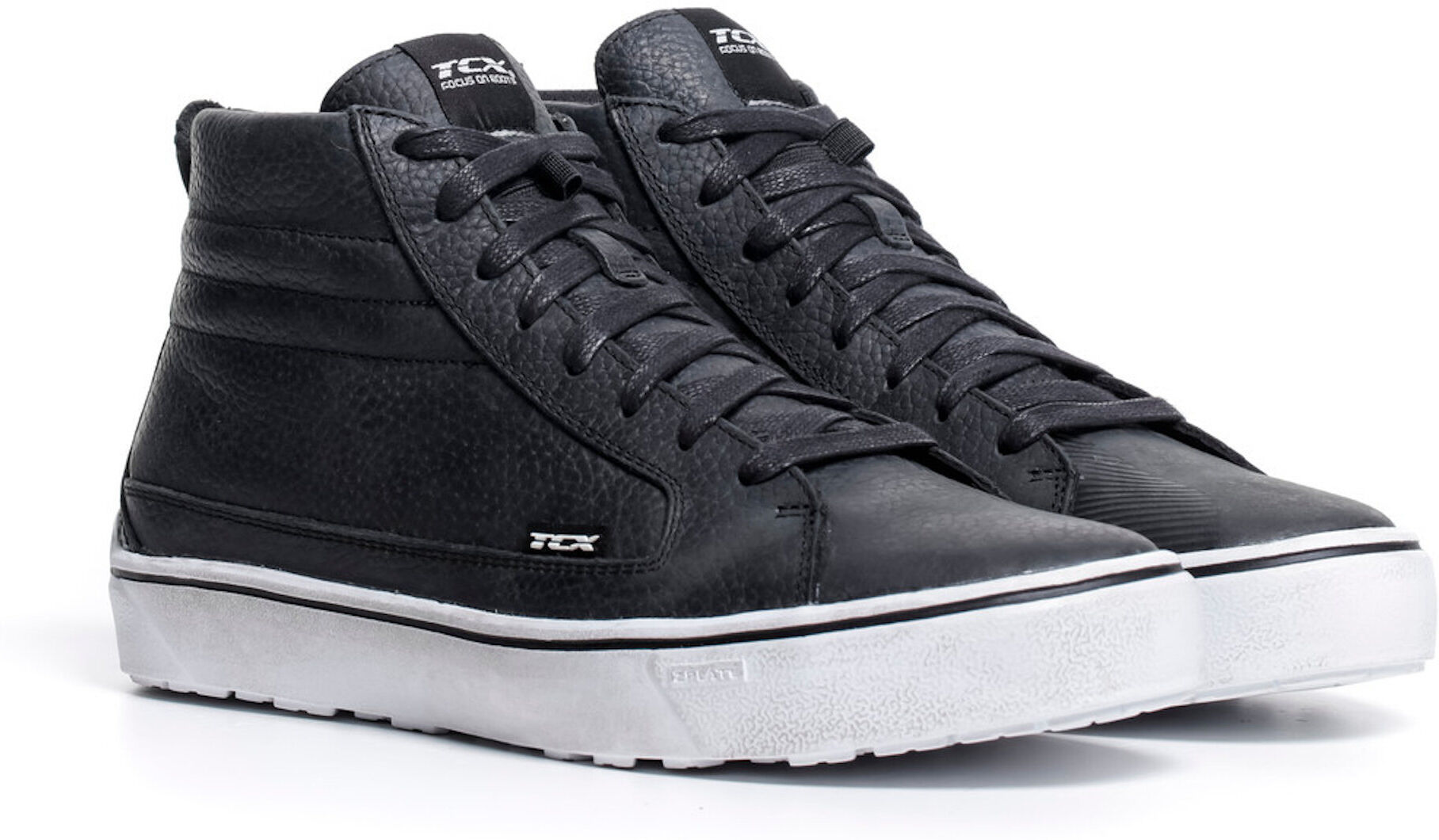 TCX Street 3 Scarpe da moto impermeabili Nero Bianco 47