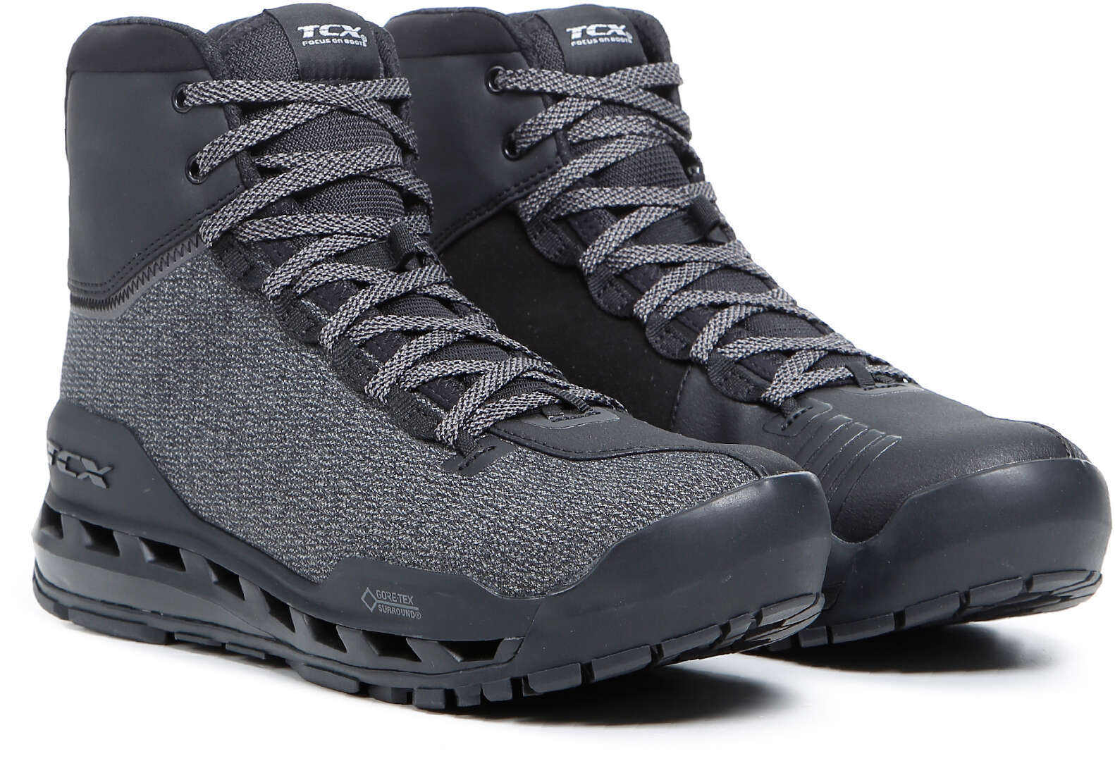 TCX Climatrek Surround Gore-Tex Scarpe Moto Nero Grigio 43