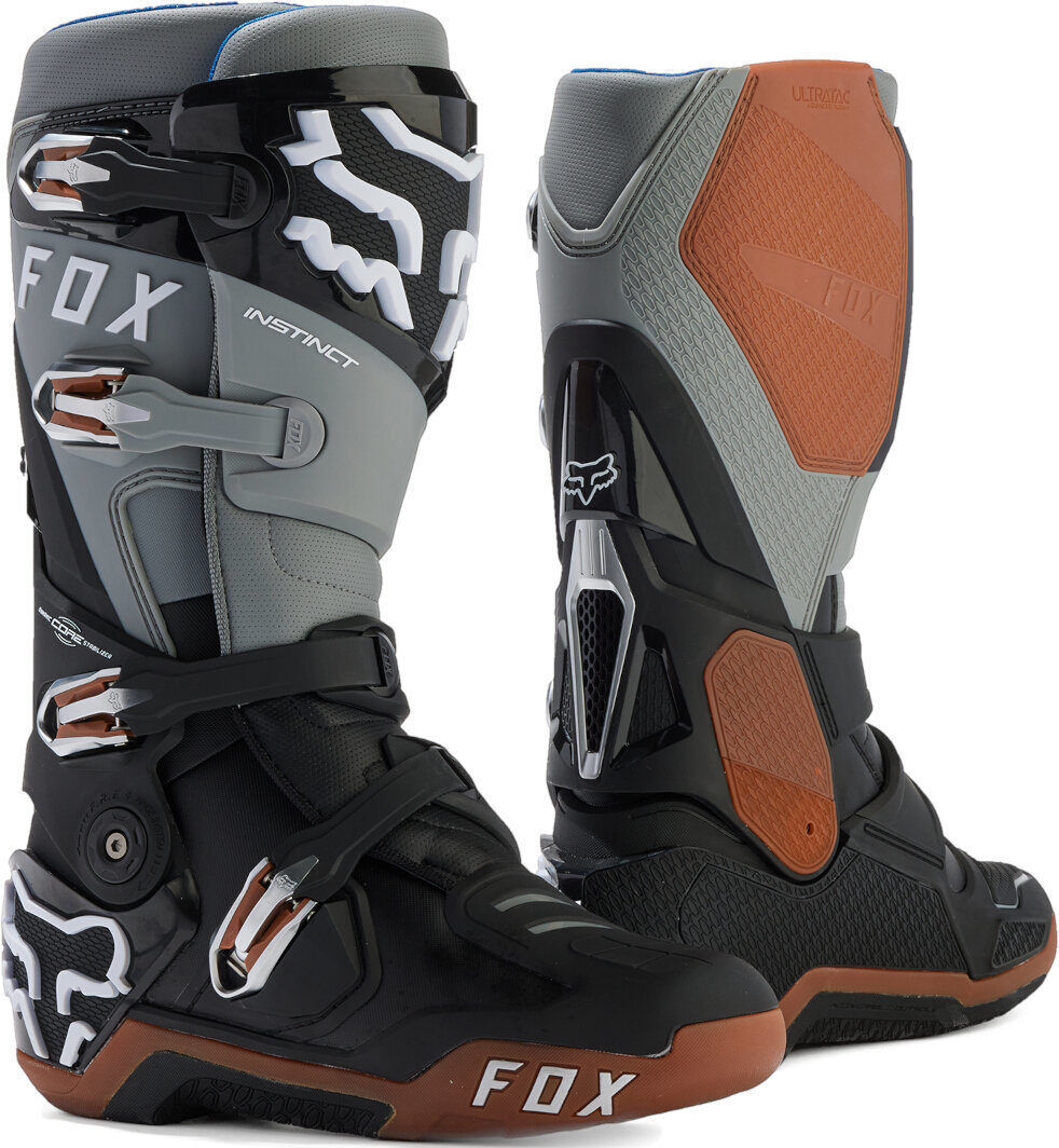 Fox Instinct Stivali Motocross Nero Grigio 45