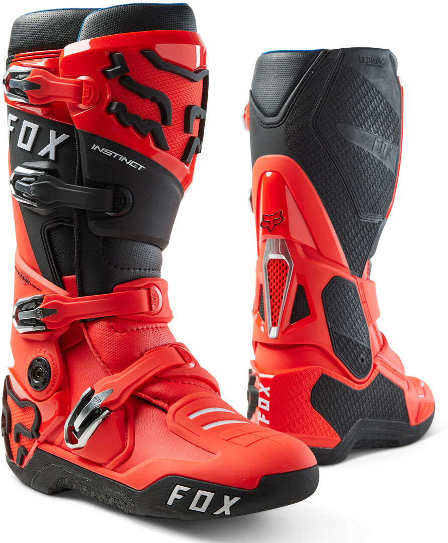 Fox Instinct Stivali Motocross Rosso 46