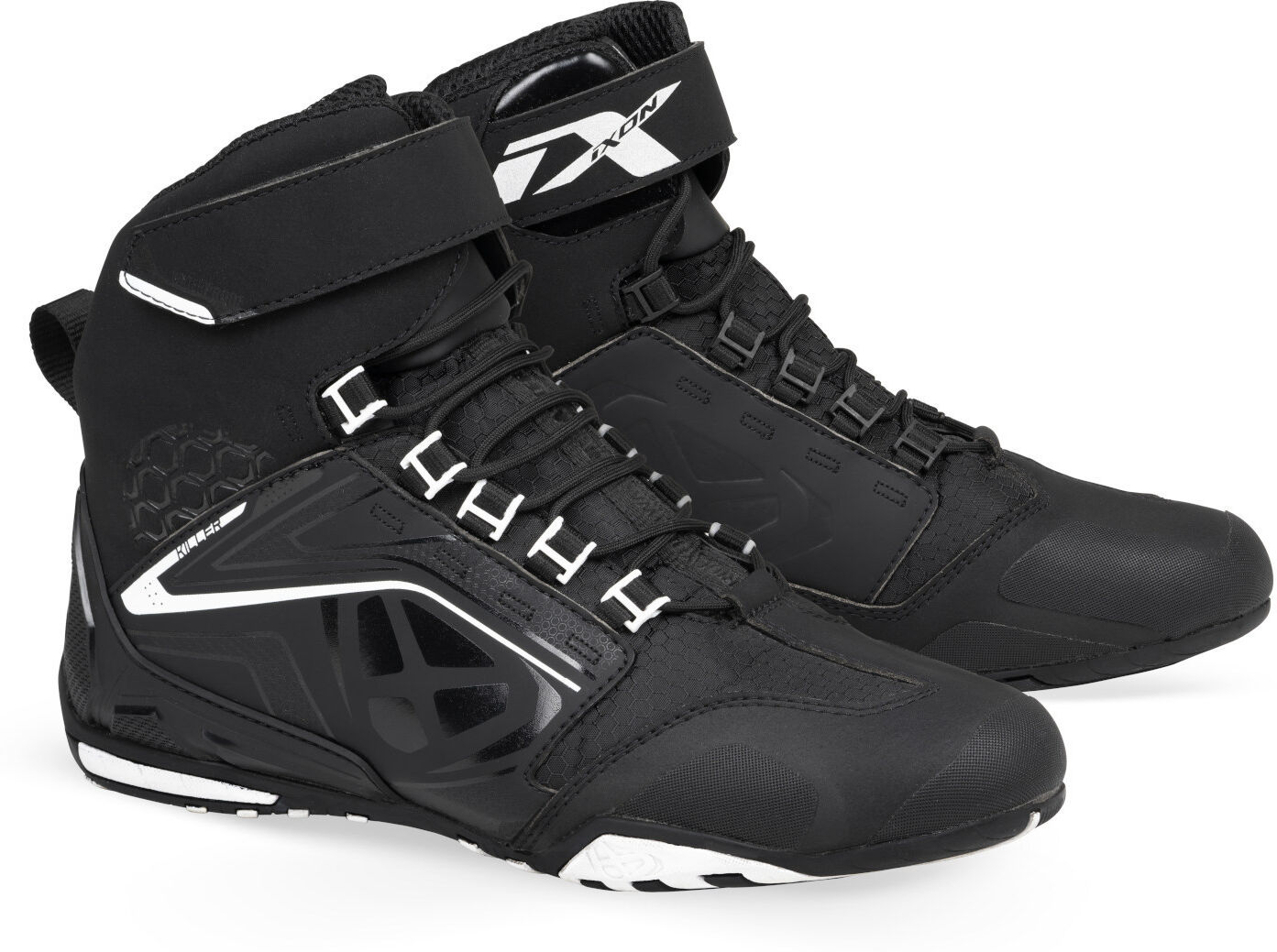 Ixon Killer WP Scarpe da moto Nero Bianco 42