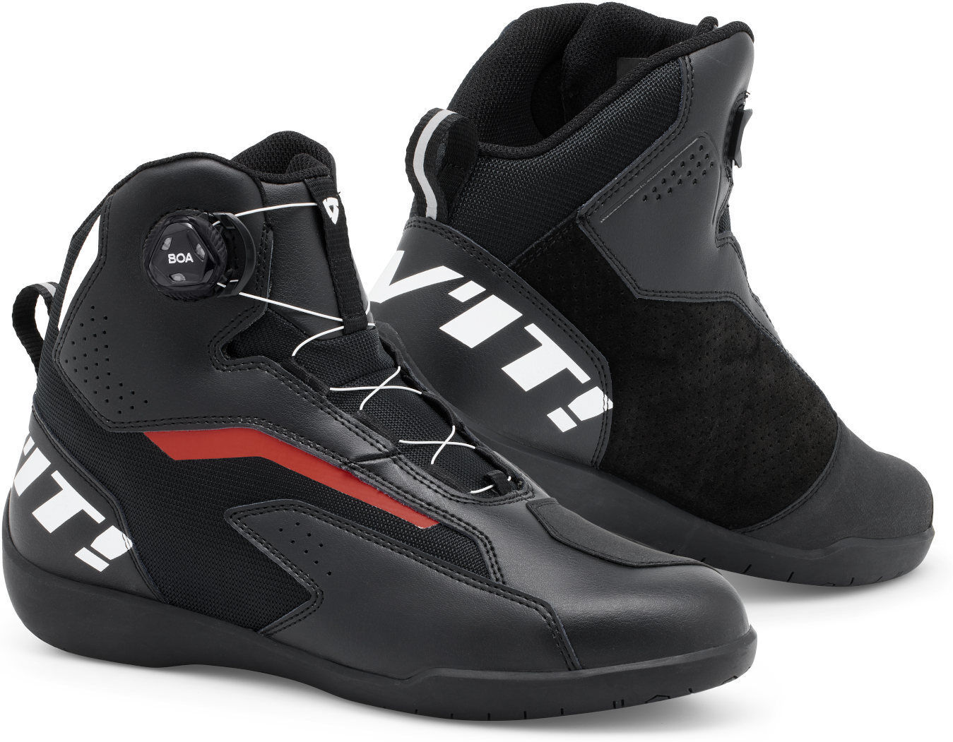 Revit Jetspeed Pro Scarpe da moto Nero Bianco Rosso 41